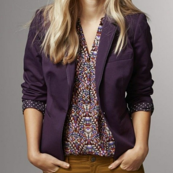 The Limited Jackets & Blazers - SALE* NWOT The Limited Piped Purple Madison Blazer